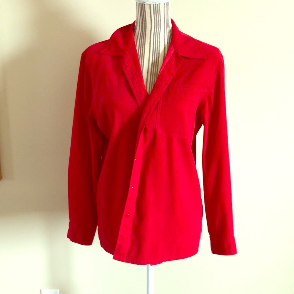 Classy Red Button Up